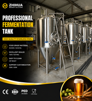 Fermenteur Unitank 500L certifié CE PED en acier inoxydable, cuve de fermentation isobare pour la bière, équipement de brasserie artisanale