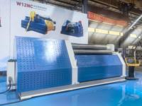 Máquina de Rolado de Placas de Acero Inoxidable de Cuatro Rodillos Hidráulica CNC Automática W12 16x2500, Máquina de Pre-doblado Controlada por PLC