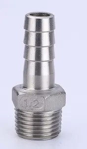 Hot Sale Plumbing Material Sanitary Ss 304 316l Stainless Steel Male Female Threaded Pipe Fitting Nipple