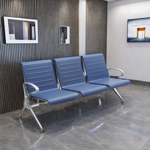 مقاعد انتظار عامة حديثة من المعدن للمطارات والمستشفيات والعيادات بـ 3 أو 4 مقاعد متتالية - Product Image 3
