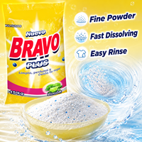 Haute qualité BRAVO 15Kg détergent à lessive en poudre fort parfum bleu poudre savon pour laver les Offre Spéciale pour l'Amérique du Sud