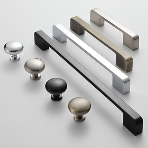 Furniture Handle And <b>Knob</b> Zinc Alloy Minimalist Drawer Cabinet Door Bar Shape Durable Solid And Hollow Die Casting - Product Image 1