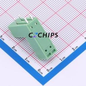 KF2EDGRT-3.5-2*2P Plug-in Terminal Block Bent Lead Through Hole,P=3.5mm Board-to-Board / Socket - Closed 2x2P 3.5mm Green - Product Image 2