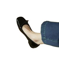 Espadrilles plates en cuir verni à nœud papillon pour femme, modèle Mary Jane, nouvelle collection été-automne 2025, couleur vin, élégantes