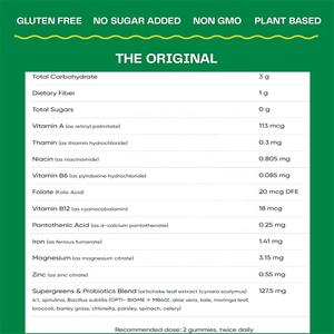 Vegan süper yeşiller organik Gummies meyve karışımı takviyesi doğal beslenme pektin şekersiz yetişkinler için - Product Image 2