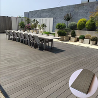 Panneaux de terrasse en bois composite WPC certifiés CE, antidérapants, pour l'extérieur, au bord de la piscine, pour jardin et terrasse