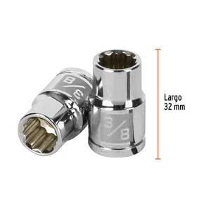 Juego de llaves de vaso de 12 puntas de 6 3/8 pulgadas, con accionamiento de 3/8 pulgadas, TRUPER - Product Image 2