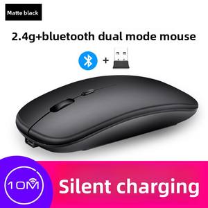 5.0 silenzioso Dual-Mode ricaricabile 3D RGB LED Mouse 2.4G senza rumore ottico senza fili Mouse Pad per le donne portatile gioco luce di utilizzo - Product Image 6