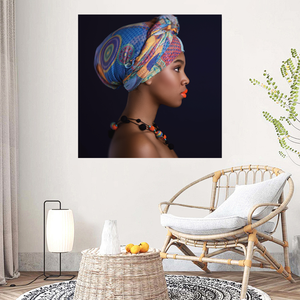 Arte africano negro y dorado mujer pintura al óleo sobre lienzo Cuadros carteles e impresiones arte <span class=keywords><strong>de</strong></span> pared escandinavo imagen para sala <span class=keywords><strong>de</strong></span> estar - Product Image 2