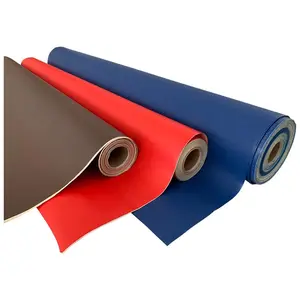 Leather Like PVC Coated Paper Manufacture Wholesale 1.08M Rolls Embossed Waterproof Paper For Wrapping art paper
