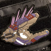 Patchs thermocollants en PVC personnalisés avec logo anime et lettres pour vêtements, chapeaux et vestes, en gros, de l'usine Flyances