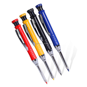 Lápiz <span class=keywords><strong>de</strong></span> <span class=keywords><strong>Carpintero</strong></span> Metálico con Sacapuntas Integrado y Recambios para Orificios Profundos - Product Image 2