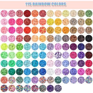 ชุดลูกปัดดินโพลิเมอร์ 115 สี 12000 ชิ้น อุปกรณ์ทำเครื่องประดับ DIY สำหรับเด็ก ชุดทำสร้อยคอ รูปทรงตัวอักษร ชุดงานฝีมือ - Product Image 2