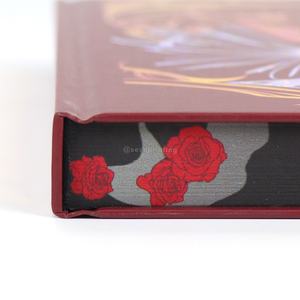 Roman romantique personnalisé avec jaquette édition spéciale livres à couverture rigide bords pulvérisés dorés société de fabrication de livres - Product Image 4