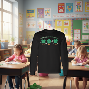 Camiseta de manga larga Lucky To Learn Together para el Día de San Patricio, educación especial - Product Image 3