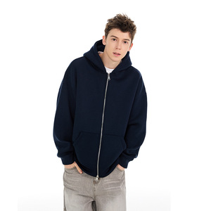 Giacca Unisex <span class=keywords><strong>con</strong></span> <span class=keywords><strong>cappuccio</strong></span> oversize <span class=keywords><strong>con</strong></span> Zip 100% <span class=keywords><strong>felpa</strong></span> in cotone pesante <span class=keywords><strong>con</strong></span> <span class=keywords><strong>cappuccio</strong></span> - Product Image 2