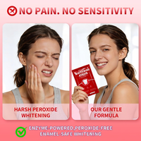 Bandes blanchissantes pour les dents, sans danger pour l'émail, kit 7 jours, conception anti-dérapante, 14 bandes, 7 traitements