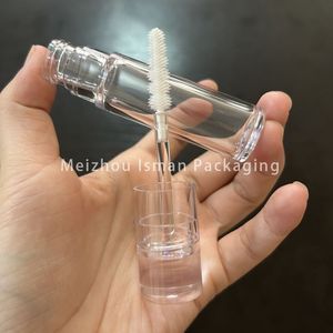 ISMAN Vente en gros – Tubes de brillant à lèvres transparents de 7 ml et 8 ml avec grand applicateur, emballage vide pour gloss, flacon d'huile à lèvres en cristal, logo personnalisé - Product Image 5