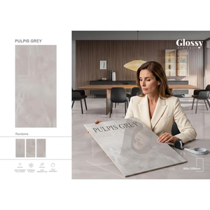 Factory Direct Glossy Porcelain Vitrified Tiles 60x60cm 60x120cm Modern Wall Floor Collection - Product Image 5
