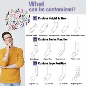 جوارب رياضية رجالية عالية الجودة من النايلون مع وسادة تيري للكاحل، مخصصة بشعار حسب الطلب من المصنع مباشرة - Product Image 6