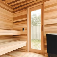 Bain à remous hybride de massage, salle de bain à glace, sauna infrarouge extérieur noir avec personnalisation du pont