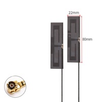 Antenne FPC PCB 4G LTE GSM 3G RY RY-6515-4G à montage adhésif, noire, pour usage intérieur, 65*13mm, 700-2700MHz, avec câble de 120mm – Vente chaude