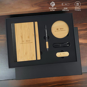 Ý Tưởng Sản Phẩm Mới 2025 Tùy Chỉnh Cá Nhân Logo Công Ty Giveaway 4 Trong 1 Bằng Gỗ Đặc Biệt Điều Hành Khuyến Mãi Kinh Doanh Bộ Quà Tặng - Product Image 6