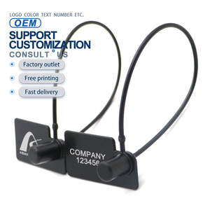 REP505 Segel Plastik Sekali Pakai Anti-Pemalsuan Strip Penyegel >200N Kekuatan Tarik Panjang 190mm untuk Sepatu Pakaian - Product Image 4