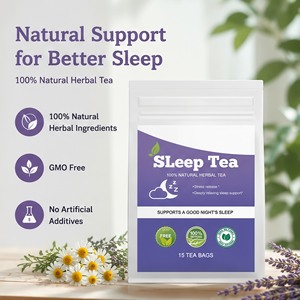 Thé en sachet pour le sommeil sous marque privée – Thé apaisant pour une nuit réparatrice, calme les nerfs, soulage le stress et l'anxiété, thé relaxant, faible MOQ - Product Image 4