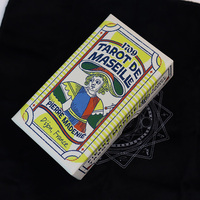 Vente en gros de jeux de cartes de tarot rétro de Marseille écologiques de haute qualité, personnalisés et très demandés, avec guide pour adultes