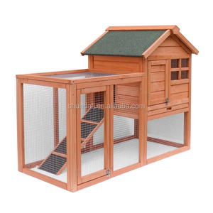 Wooden Rabbit Hutch SDR034 <b>Pet</b> House with Print Pattern & Breathable All Seasons Outdoor Indoor Use - Product Image 5