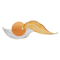 Peintures murales en porcelaine cristalline écologiques Swan Feathers pour le salon et la chambre à coucher, décoration suspendue