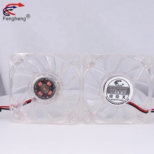 Ventilateur à refroidissement Axial Transparent avec lumière 6010 cc, en plastique, 60x60x10mm, 12V/24V - Product Image 4
