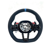 Volant en cuir et fibre de carbone avec surpiqûres personnalisées pour BMW G20 330i X3 G01 540i G30 M550i X5 G05 G80 M3 G82 M4 M240i