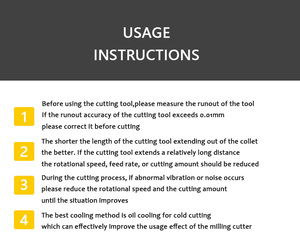 Customizable Milling Cutter CNC Tools Endmill Solid <strong>Carbide</strong> HRC45 HRC55 HRC65 Endmill <strong>End</strong> <strong>Mill</strong> - Product Image 5