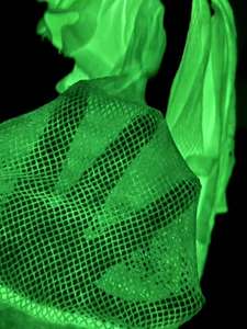 Collants Résille Lumineux Ajourés Transparents Élastiques pour Femme Bas Longs Sexy Phosphorescents - Product Image 3