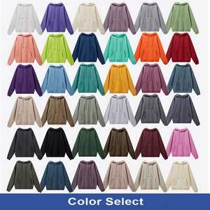 Sudaderas con capucha 3D Puff Cotton y 400Gsm Cut Sew Digital Printed Print Organic Street Custom Sudadera con capucha de gran tamaño para mujer - Product Image 2