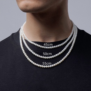 Collana Minimalista da Uomo in Acciaio al Titanio, Catena Classica a Maglia Quadrata, Gioielli <span class=keywords><strong>Maschili</strong></span>, Idea Regalo - Product Image 5