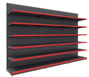 Supermarket <strong>Shelves</strong> Single Sided Display Rack <strong>with</strong> Steel Frame for Retail Store Commercial Use - Product Image 5