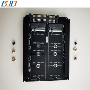 Nhà Máy Bán buôn 2.5 "SATA 3.0 giao diện để 2 cổng M.2 NGFF key B + M key-b 2280 JBOD SATA SSD Adapter chuyển đổi thẻ - Product Image 5