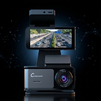 Kamera Dasbor 4G Lensa Ganda Wifi GPS Tracker 4K Perekam Mobil Depan Belakang 1080P Layar Sentuh 2.5D Camcorder Mobil Perekaman Loop 24 Jam