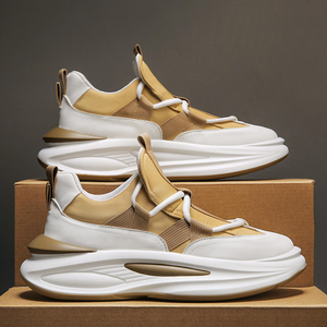 Chaussures de marche pour hommes, style nouveau, respirantes, légères, en maille, à lacets, printemps/hiver, design tendance, vente en gros, noir et vert, OEM - Product Image 4