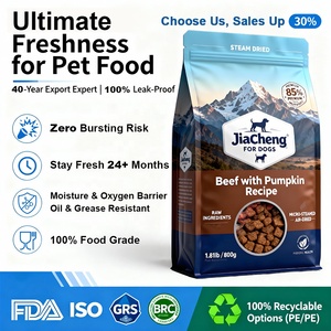 Sachet d'emballage alimentaire pour animaux de compagnie à fond plat et soufflet latéral, personnalisable, 1kg, 1.5kg, 2kg, 5kg, 10kg, 10lb, 15lb, 20lb, pour aliments pour chats et chiens - Product Image 6