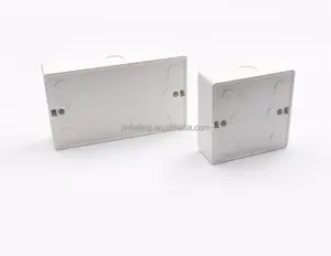 uk 3X3 abs plastic mounting 86 type pvc electrical wall switches socket plastic enclosure junction box socket 86x86