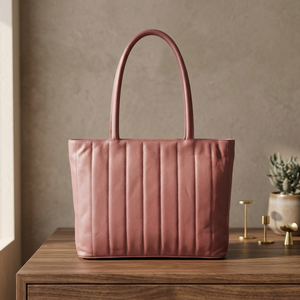 BS INTERNATIONAL Pochette de voyage légère et étanche en cuir véritable fait main de luxe pour femme avec fermeture éclair - Product Image 5