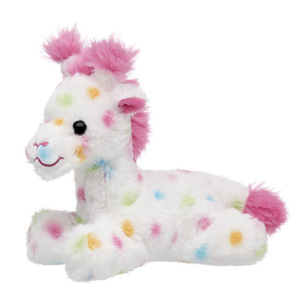Jouets en peluche animaux mignons roses à pois colorés, girafe, lion, chameau en peluche douce pour filles, cadeau - Product Image 3