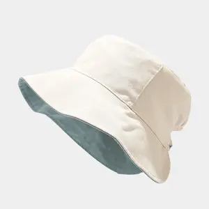 Bán Buôn Mùa Xuân Mùa Hè Có Thể Đảo Ngược Bông Xô Mũ Phụ Nữ Phụ Nữ Cô Gái Mới Ponytail Cap Ngư Dân Mặt Trời Hat