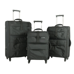 Valise de cabine 20 pouces en tissu Oxford avec fermeture éclair, roulettes universelles, motif géométrique, bagage à roulettes pour adulte, valise de voyage à roulettes - Product Image 6