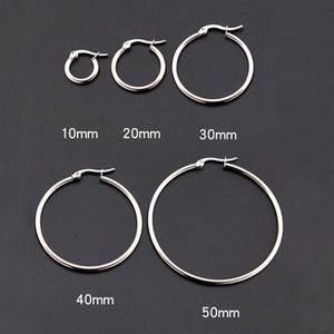 Gioielli minimalisti in acciaio inossidabile grandi orecchini a cerchio placcato in oro grande Acero inossidabile Para Mujer Aretes De <span class=keywords><strong>Moda</strong></span> - Product Image 6