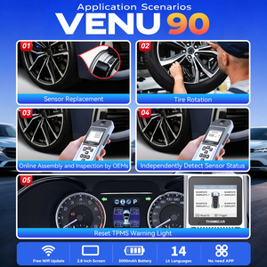 Outil de programmation d'activation TPMS THINKCAR VENU 90 2026, double fréquence 315/433 MHz, scanner de diagnostic OBDII, moniteur de pression des pneus - Product Image 5